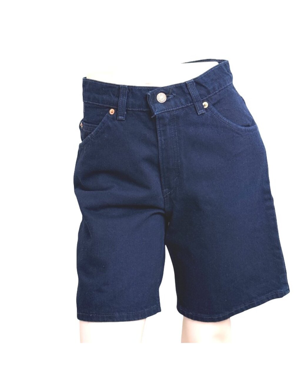 Levi Denim Shorts Womens 5 Blue High Waist Relaxed Fit Vintage 90s USA